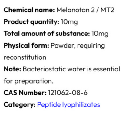 Melanotan 2 10mg